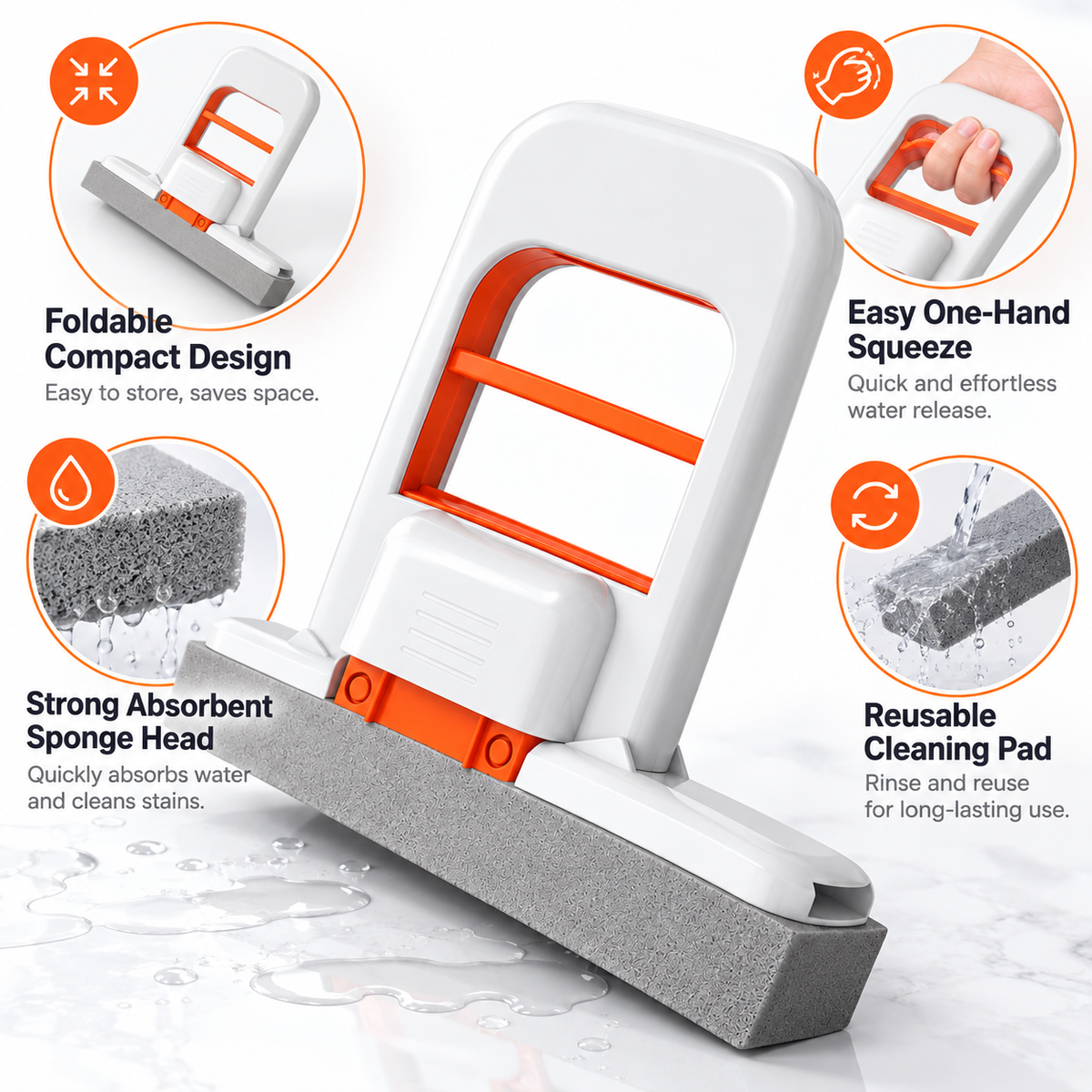 Mini Foldable Desktop Mop