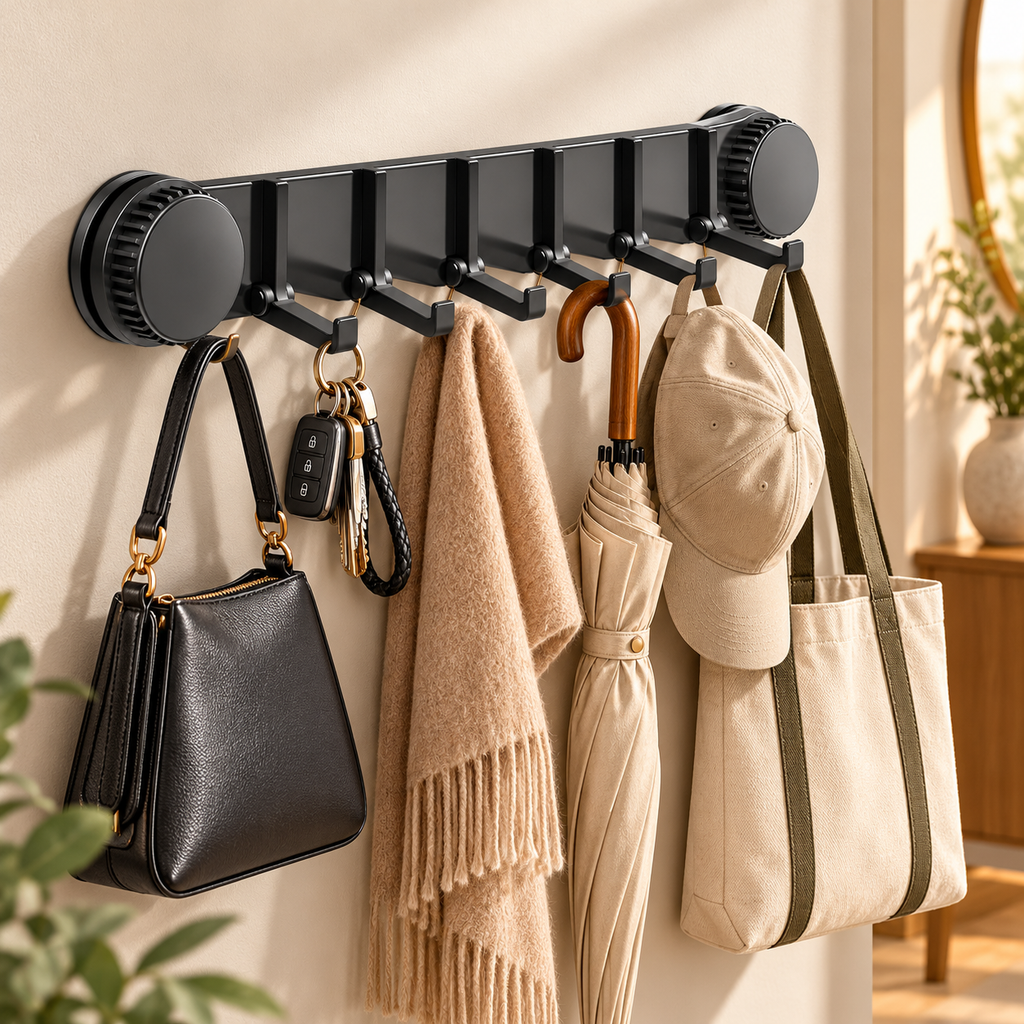 6-Hook Wall Mount Rack