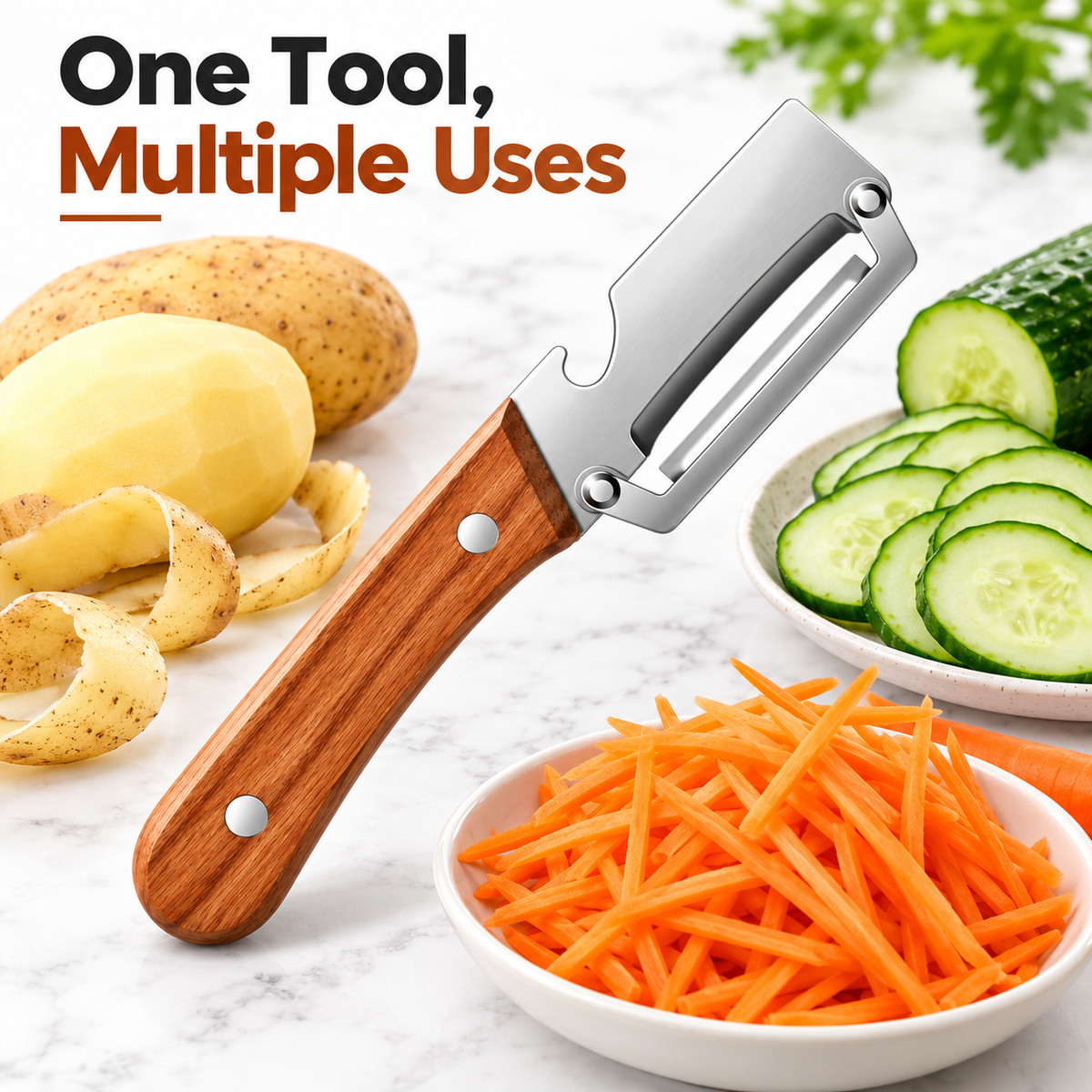 3-in-1 Multifunctional Vegetable Peeler