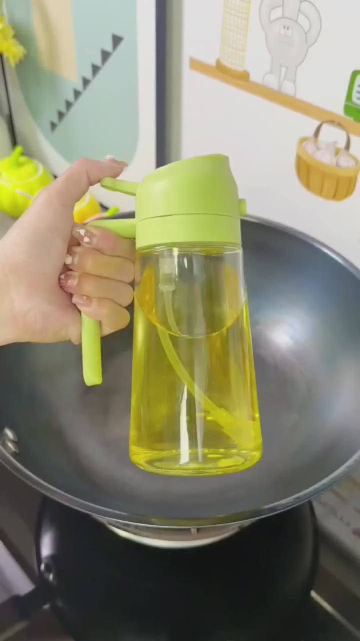 2-in-1 Oil Spray Bottle & Dispenser